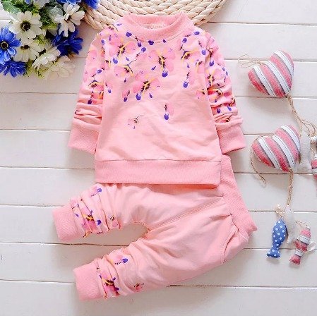 Winter Full Sleve Set -Pink Print