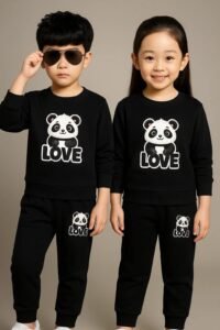 Winter Sweter Set- BLACK PANDA