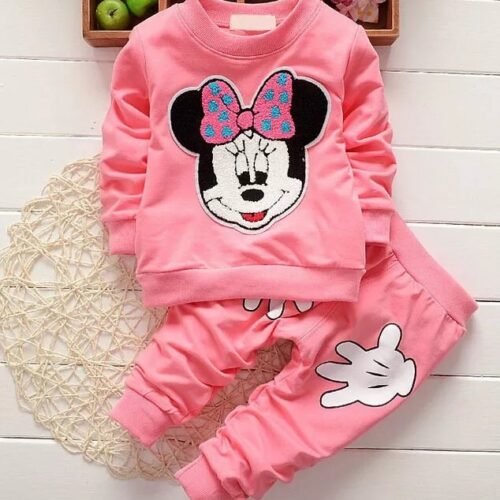 Winter Full Sleve Set -Pink Mouse