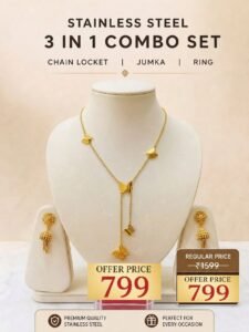 প্রিমিয়াম গোল্ড প্লেটেড সেট Code G25